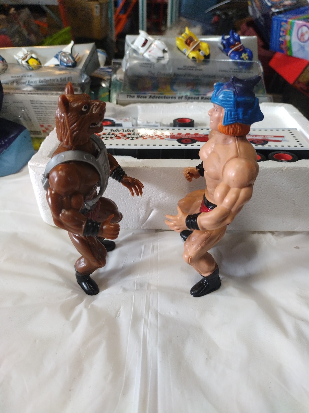 Rare Bundle Galaxy Warriors Wolf Anubi Heman Knock Off Action Figures 1985 MOTU