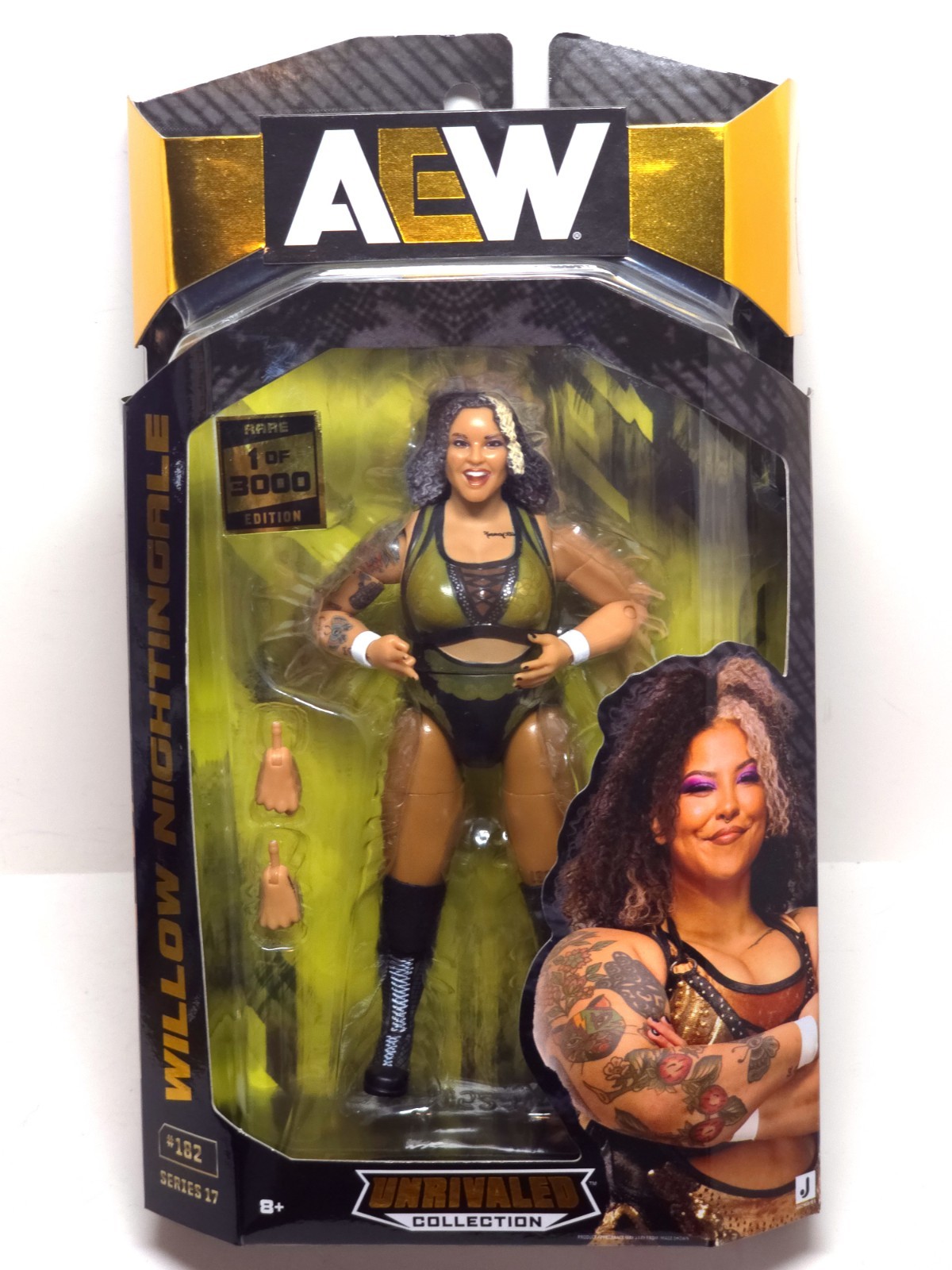 AEW Unrivaled Series 17 #182 WILLOW NIGHTINGALE 6&Prime; Figure CHASE 1/3000