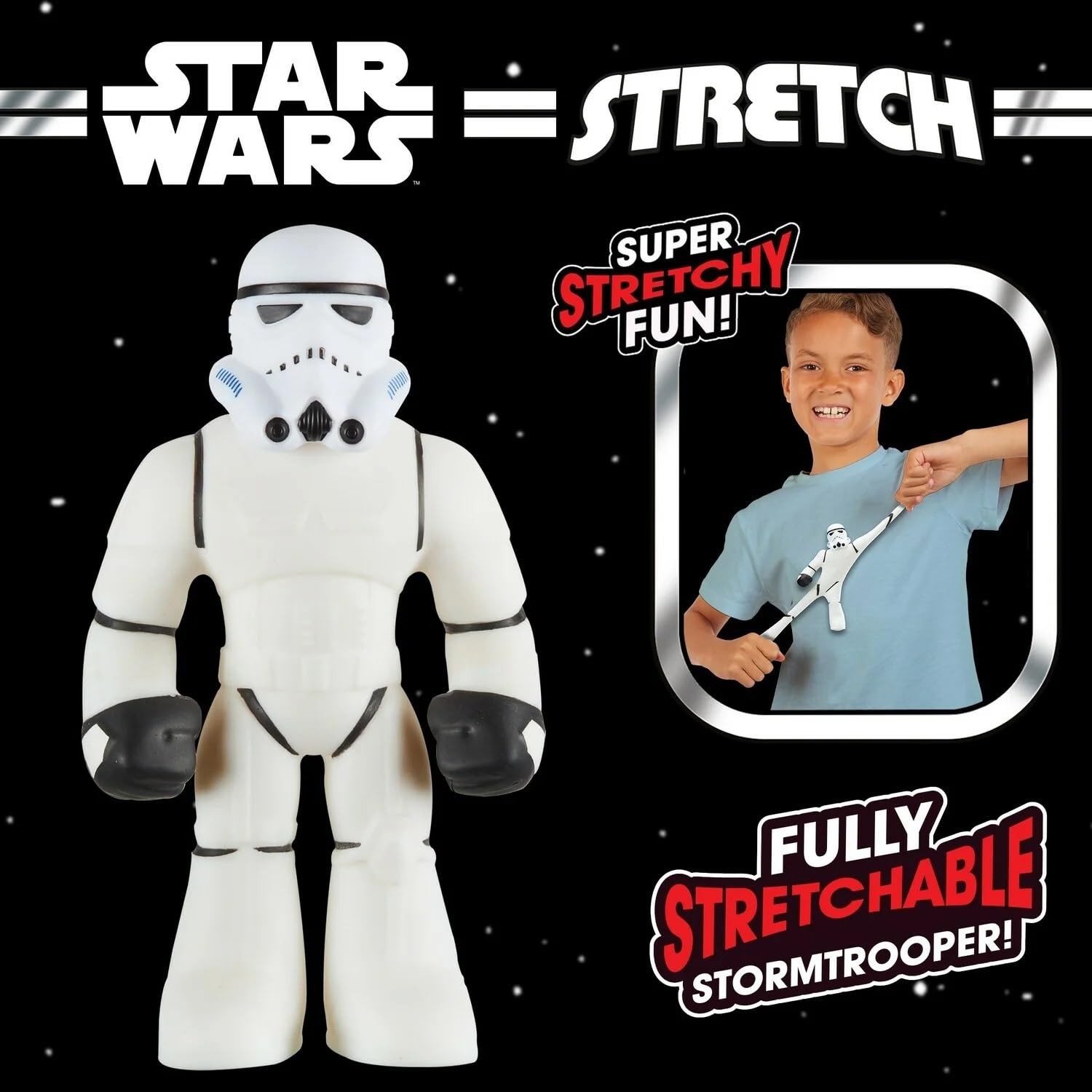 Stretchable Mini Star Wars Stormtrooper Action Figure for Ages 5 and Up
