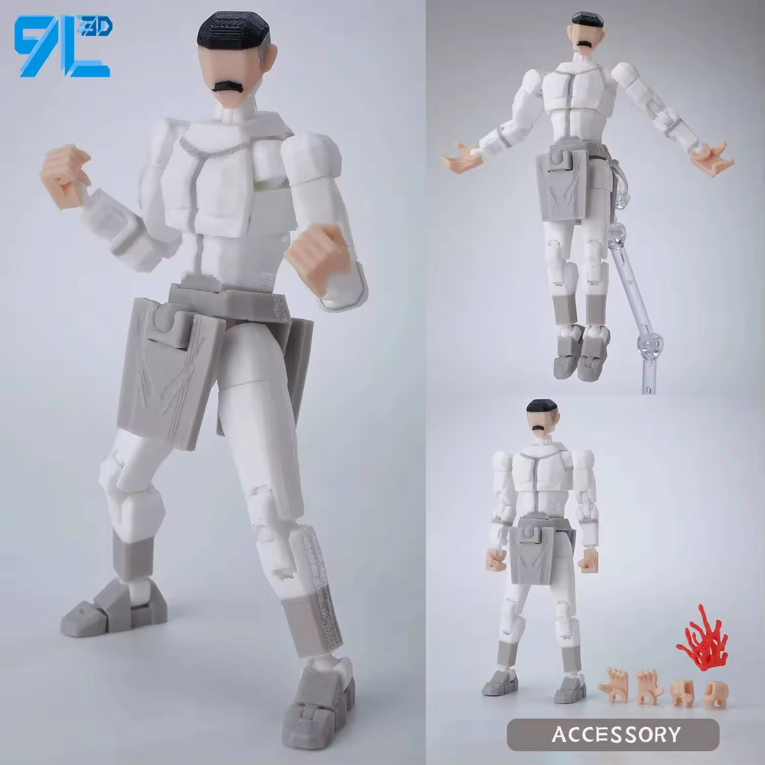 3D Printed Invincible Toys Action Figures Anime Model Lucky Dummy 13 Superheroes