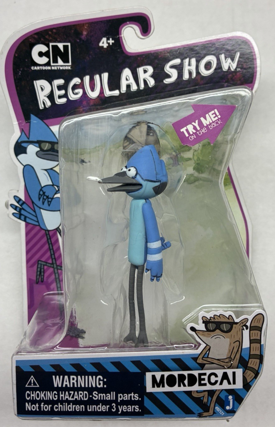 Cartoon Network Jazwares Regular Show MORDECAI 3&Prime; Action Figure Sealed New