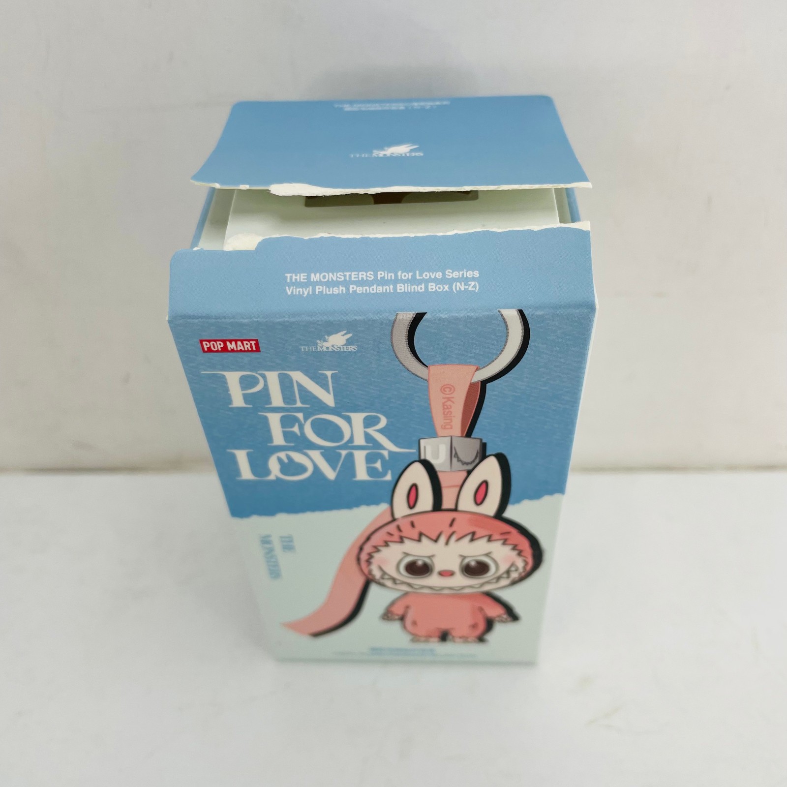 POP MART Labubu The Monsters Pin For Love Series Mini Vinyl Plush Doll Pendant Q