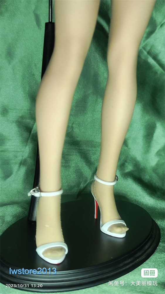 1/6 White High Heels Shoes Model For 12&Prime; Female TBLeague Phicen Figure Body Toys
