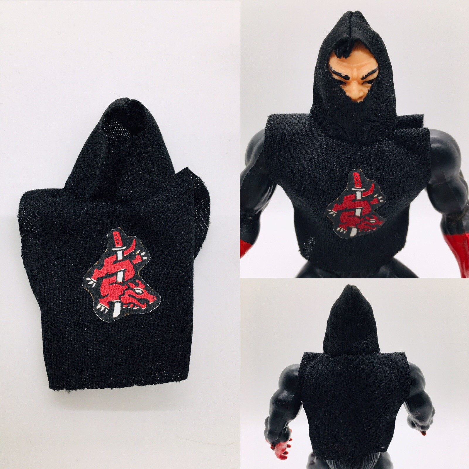 Vintage MOTU Custom NINJOR Hooded Shirt Masters of the Universe Accessory He-Man