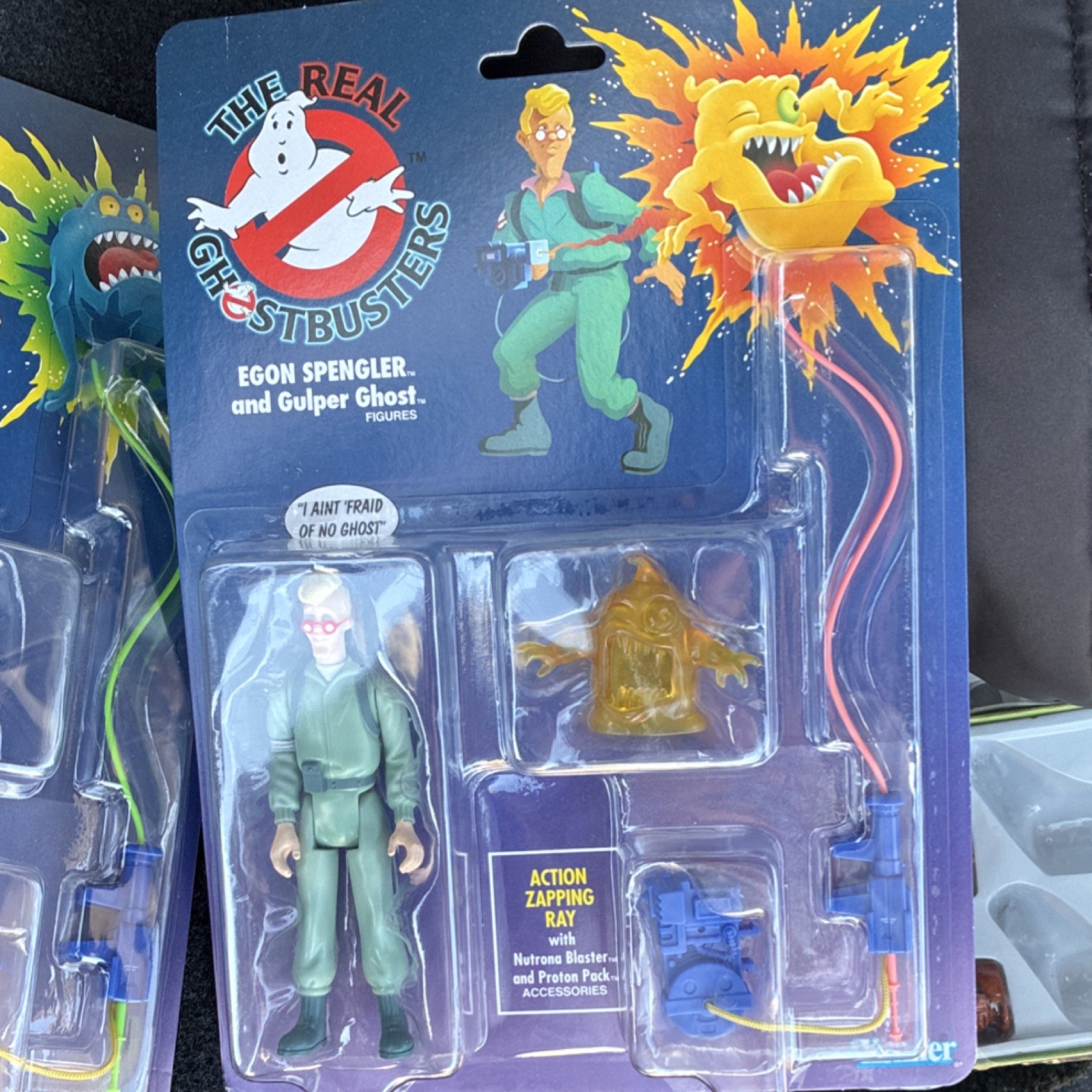 Kenner The Real Ghostbusters Boxed Figure Lot w/ Proton Pack & Blaster
