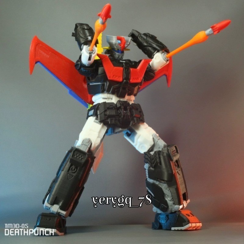 Mazinger Z Deathpunch 3D Print Model Kit 13&Prime; Action Figure Customizable Toy Gift
