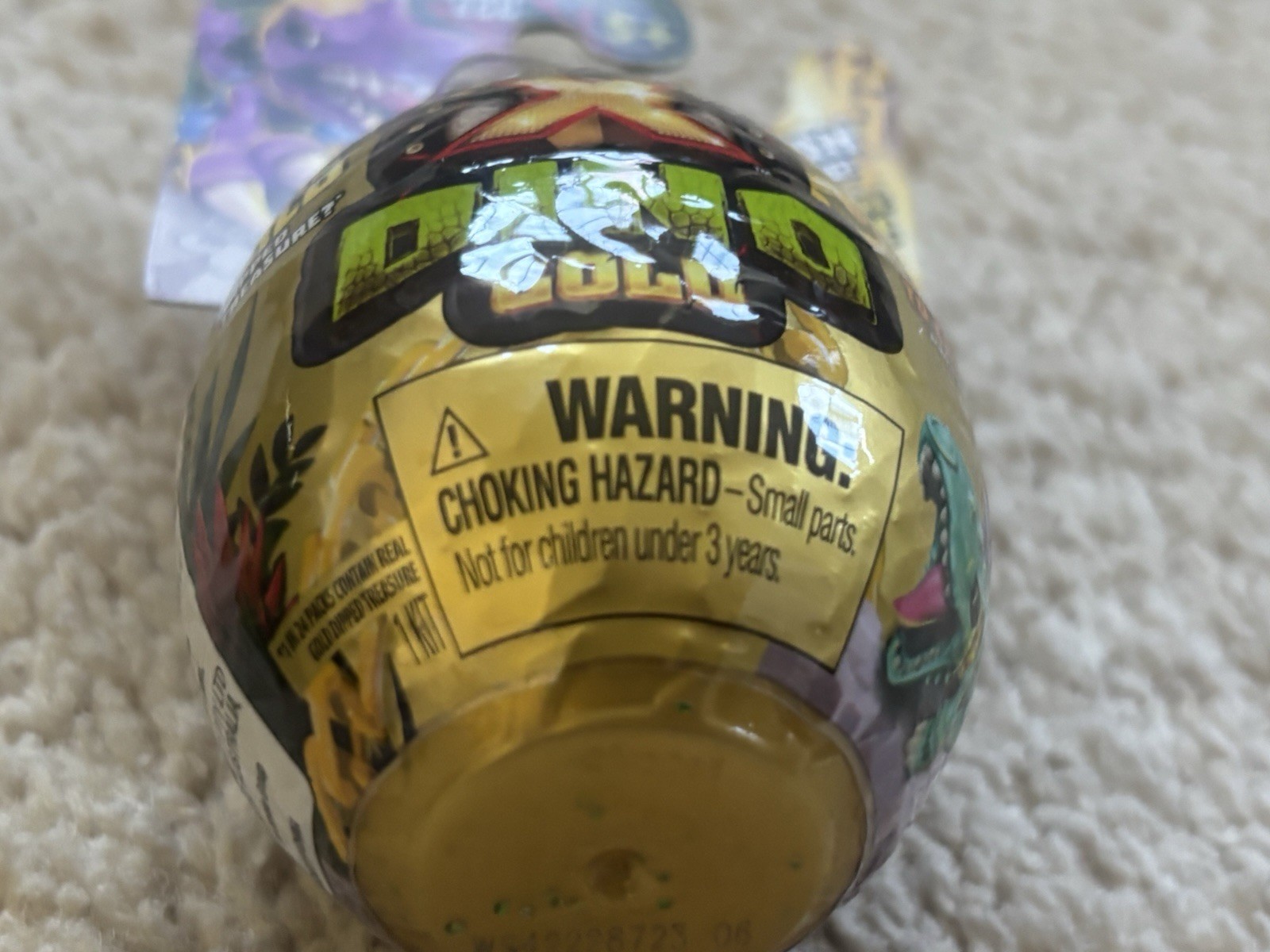 Treasure X Dino: Gold Series Egg Lot of 2 Mini Egg Mini Dino NEW