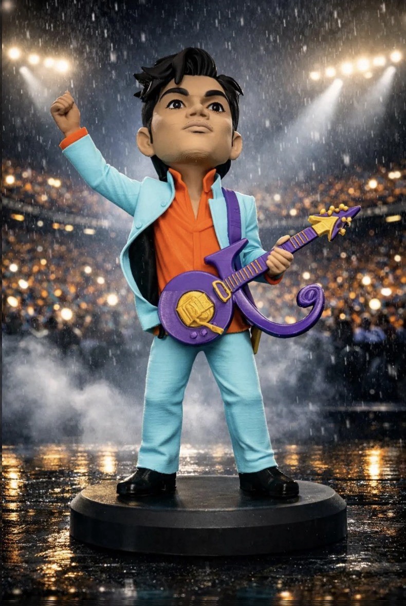 Prince Purple Rain Icon – Music Legend Figurine 9.5” Tall