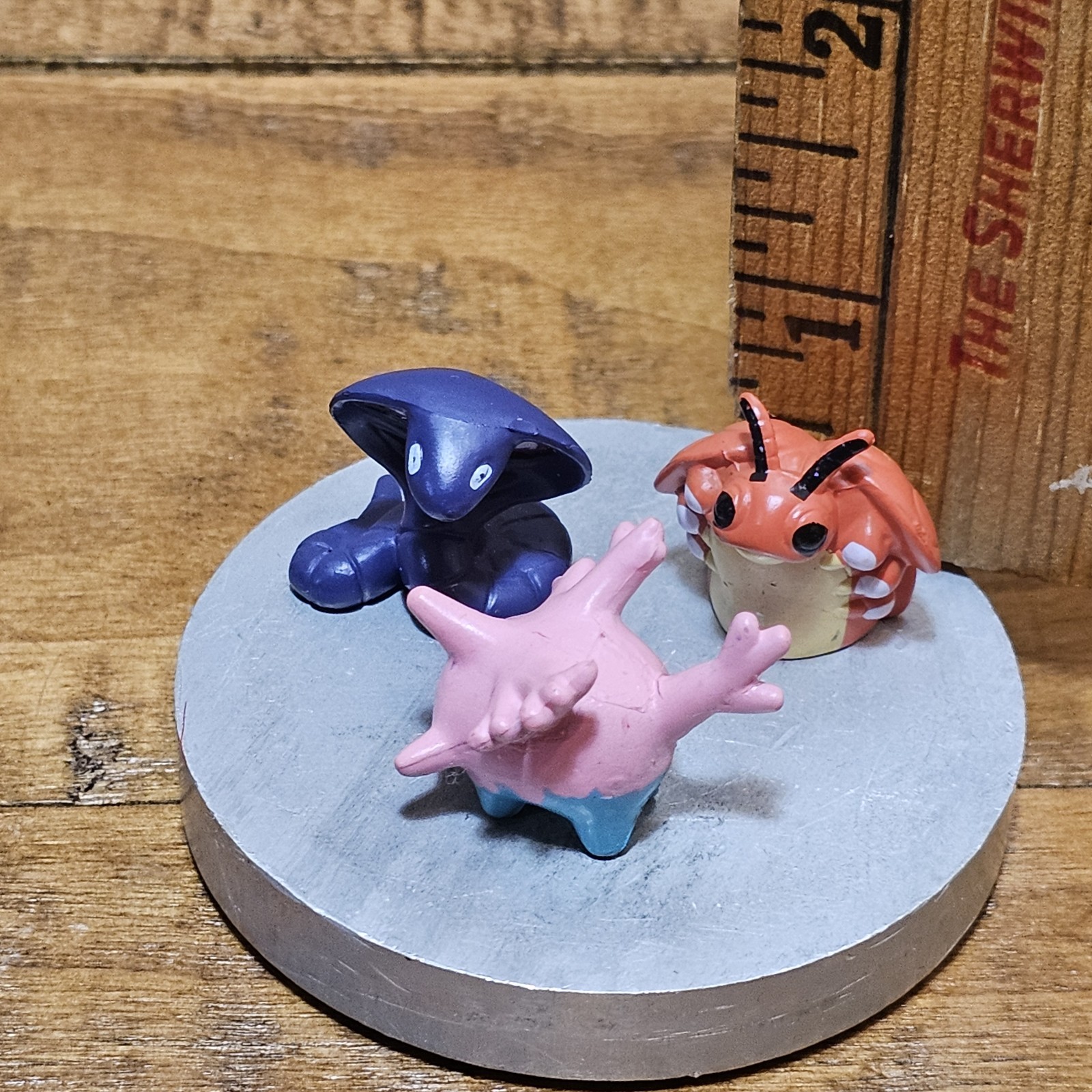 3 Pokemon Arbok Snake Micro Mini Figure Pocket Tomy Monster ,Swinub, Keshi