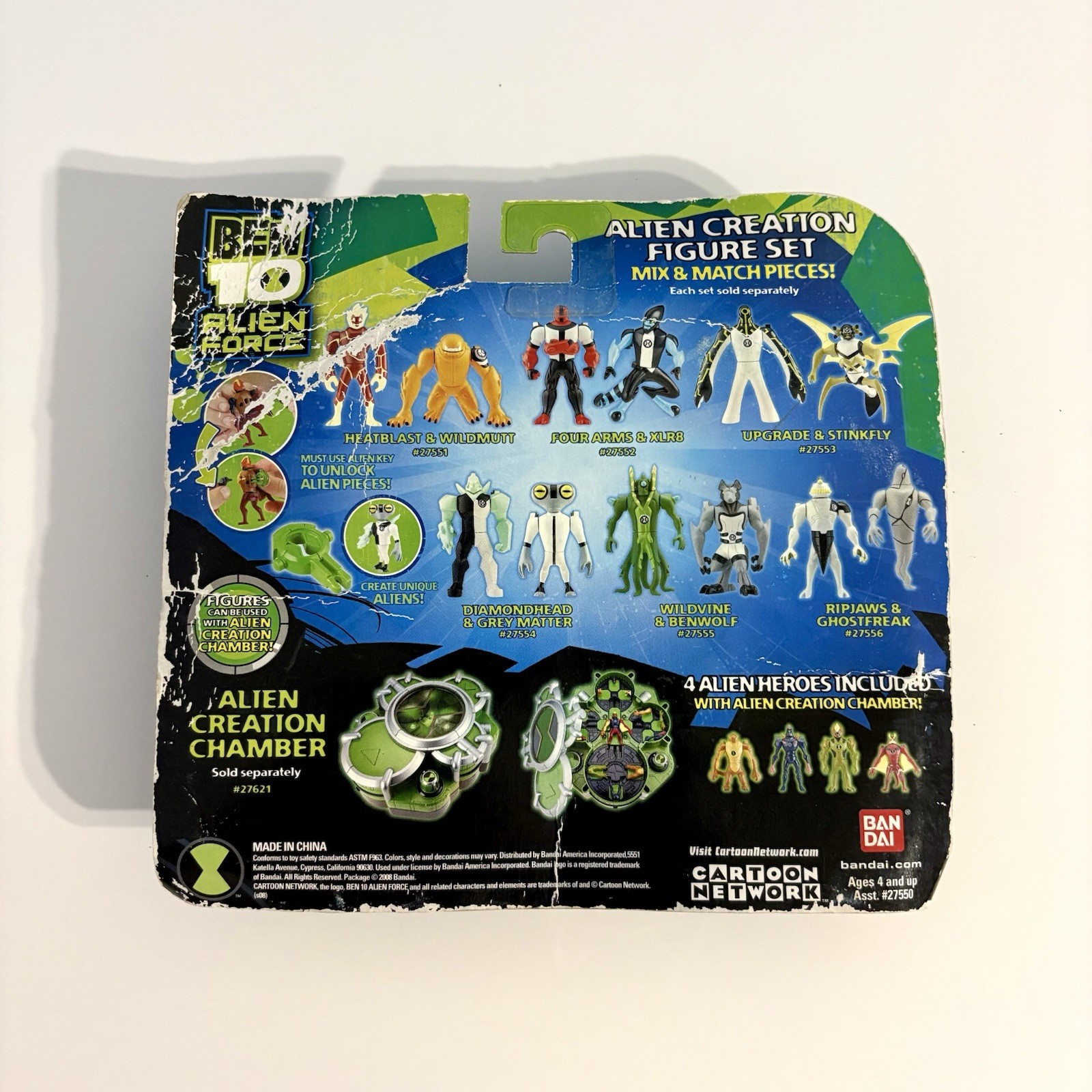Ben 10 Alien Force Diamondhead & Grey Matter Alien Creation Figure Set READ AD