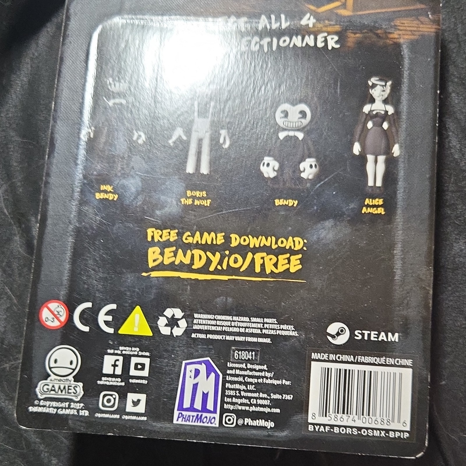 PhatMojo Boris the Wolf Bendy Series 1 Action Figure Boxed 14+ Toolbox