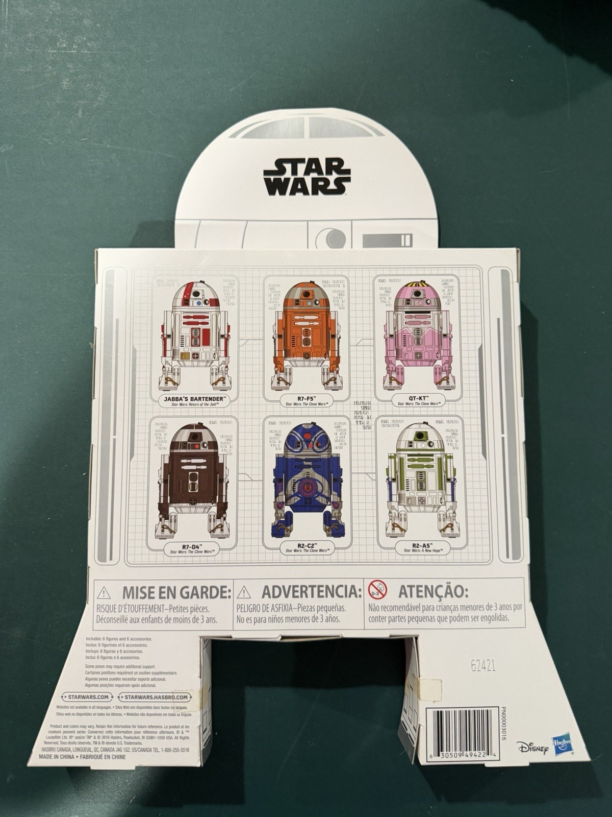 Star Wars Astromech Droid Six 6 Pack 3 3/4-Inch Entertainment Earth EE Exclusive
