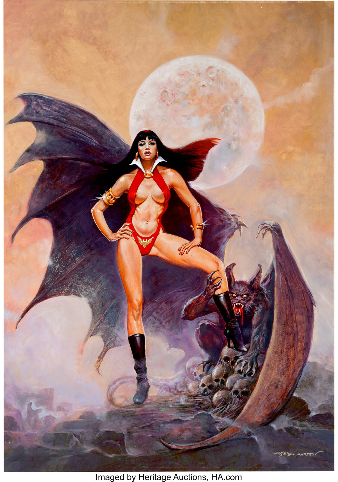 TBL VAMPIRELLA AND THE DEMON Vampire Horror 1/12 Scale ~2 FIGURE LOT / $75 OFF