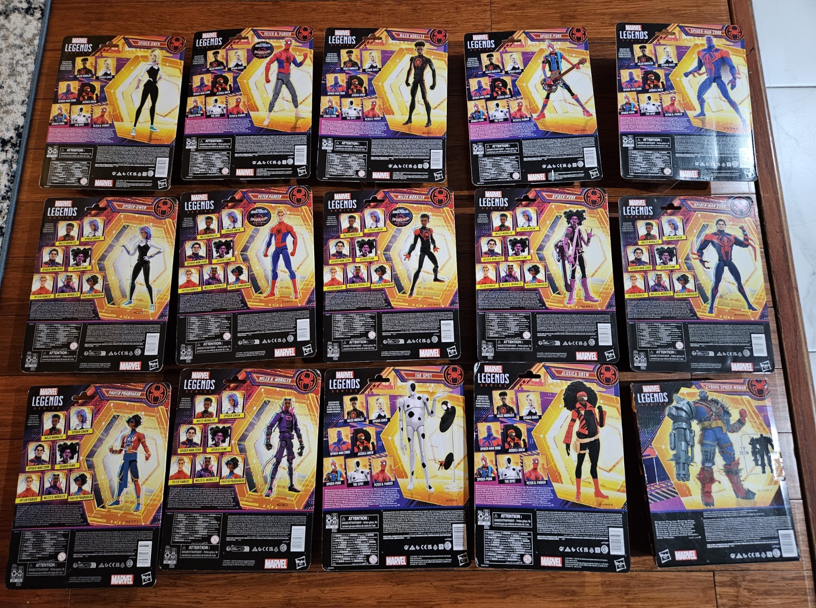 MARVEL LEGENDS SPIDERMAN INTO THE SPIDERVERSE FULL SET 15 Figures MILES MORALES+