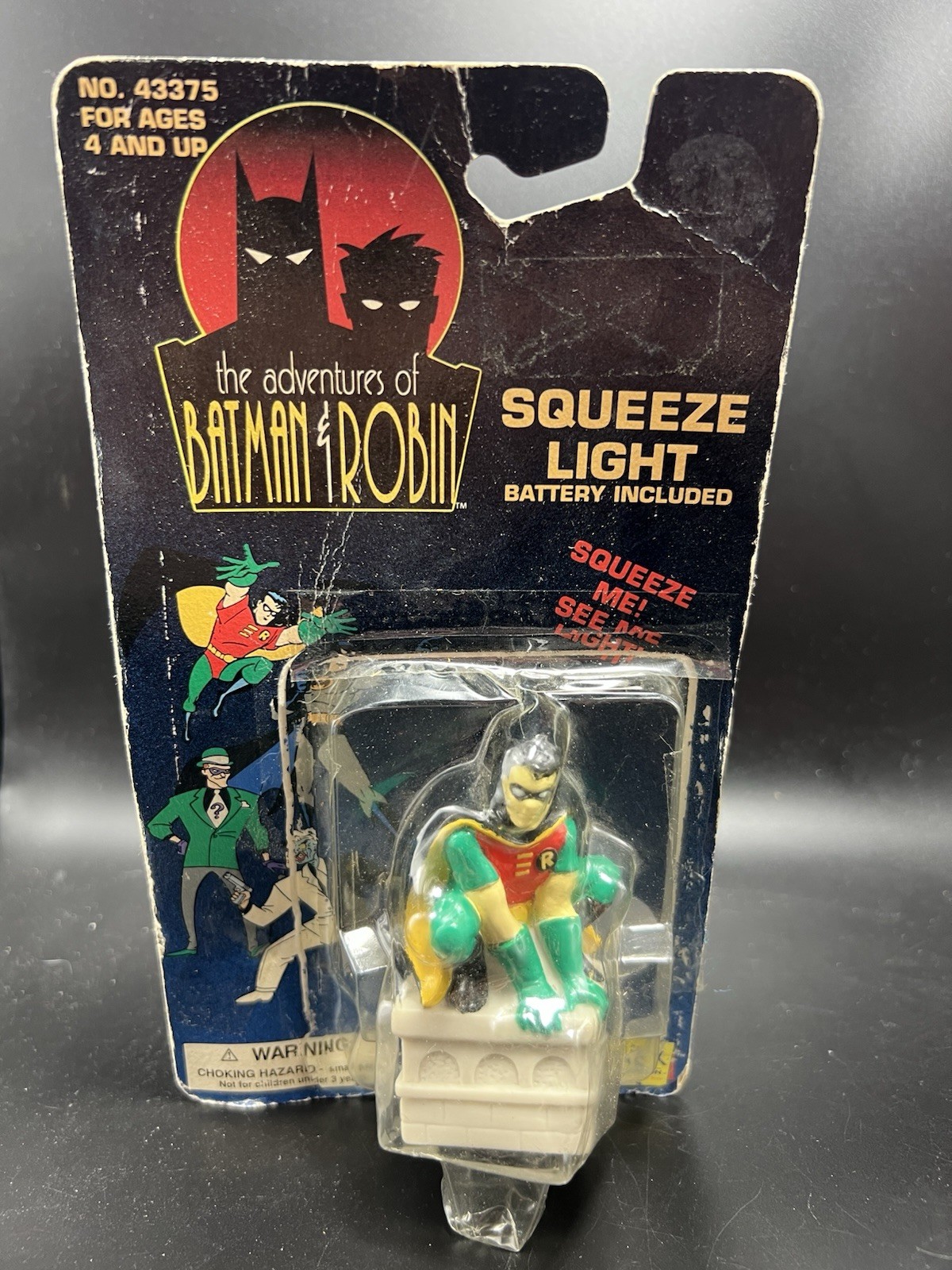 1995 Janex Robin Squeeze Light The Adventures of Batman and Robin New In Box