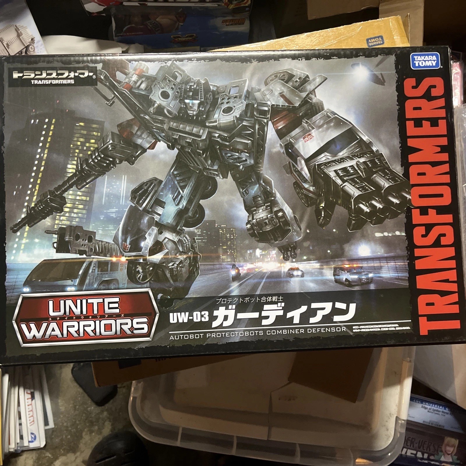 Transformers Unite Warriors UW03 Guardian Figure Takara Tomy-read description