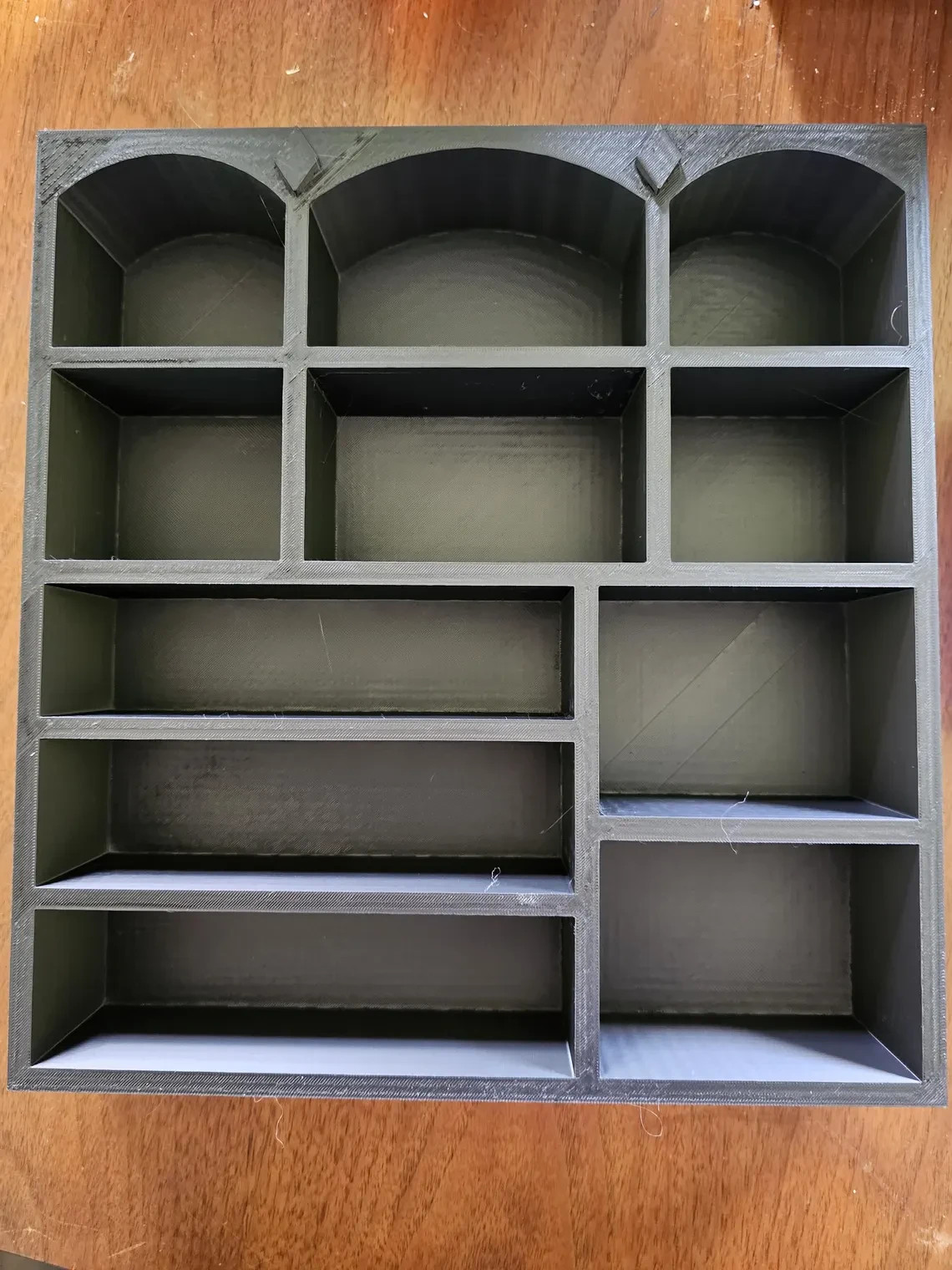 Miniature Wall/Tabletop Black Display Shelf MiniVerse, MiniBrand, Trinkets 1:6