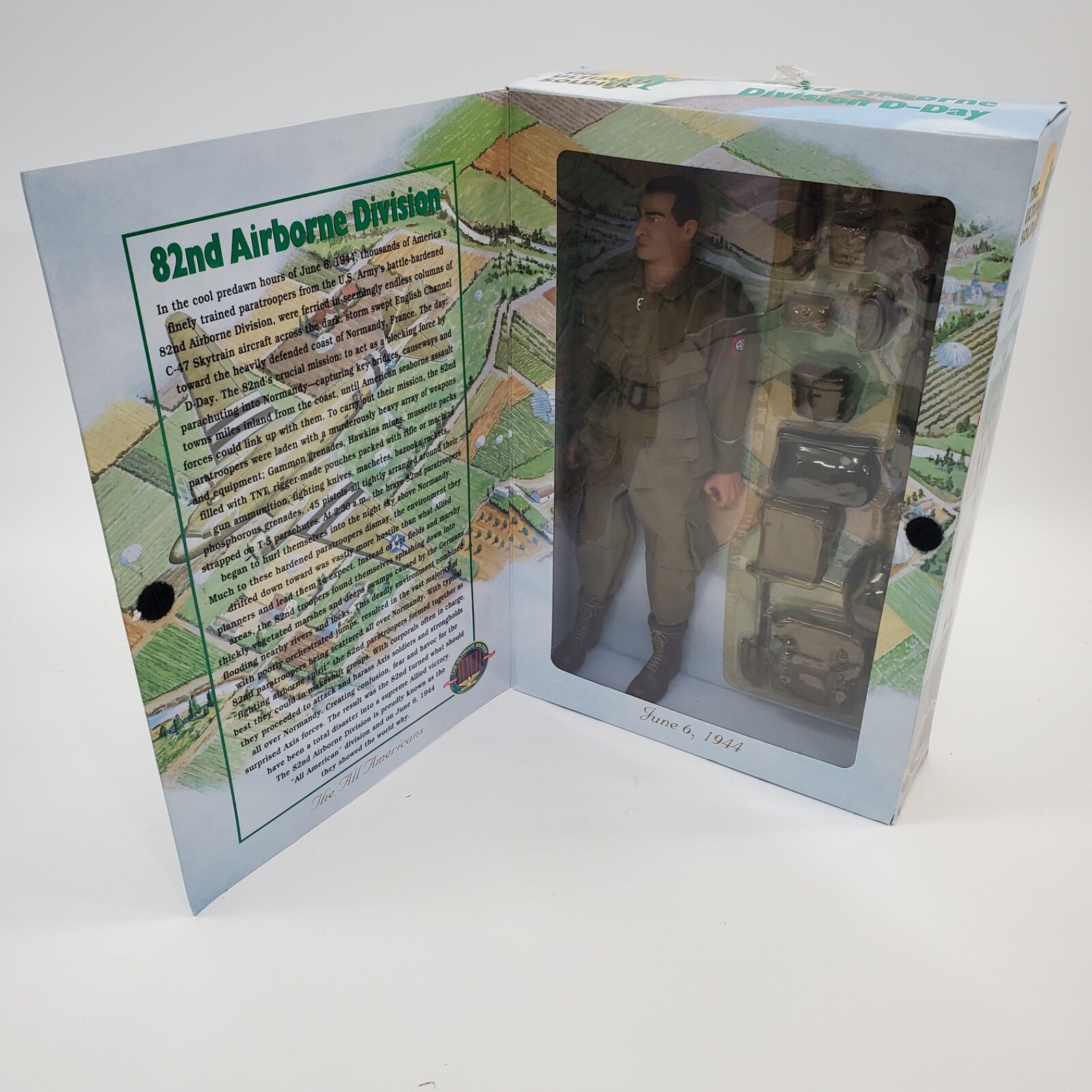1998 Ultimate Soldier 82nd Airborne Division D-Day CP22020 12&Prime; 1/6 Scale NOB
