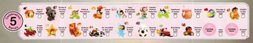 x6 TSUM TSUM Mystery Pack Disney 100 Years of Wonder Celebration Series 5