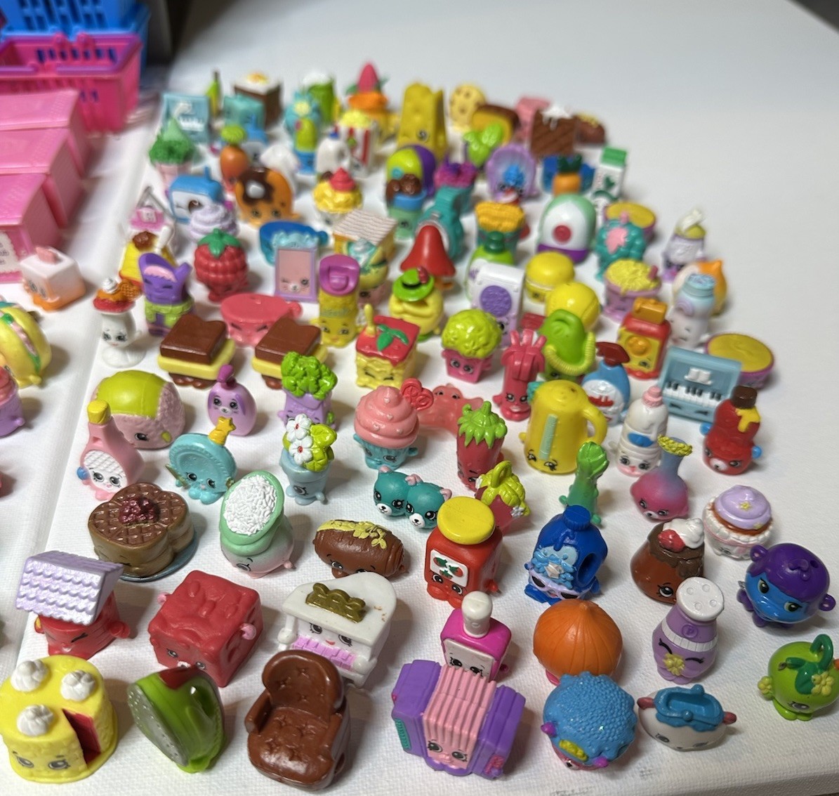 Huge Shopkins Mixed Lot 361 Pieces 250+ Figures Happy Places Shopville Furniture