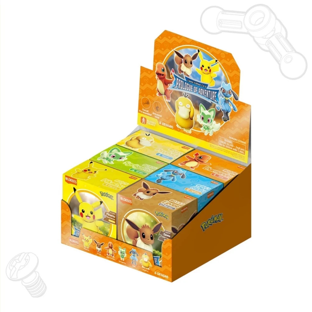 Blokees Pokémon Classic Edition CV-S 01 Prologue of Adventure Set of 6 Model Kit