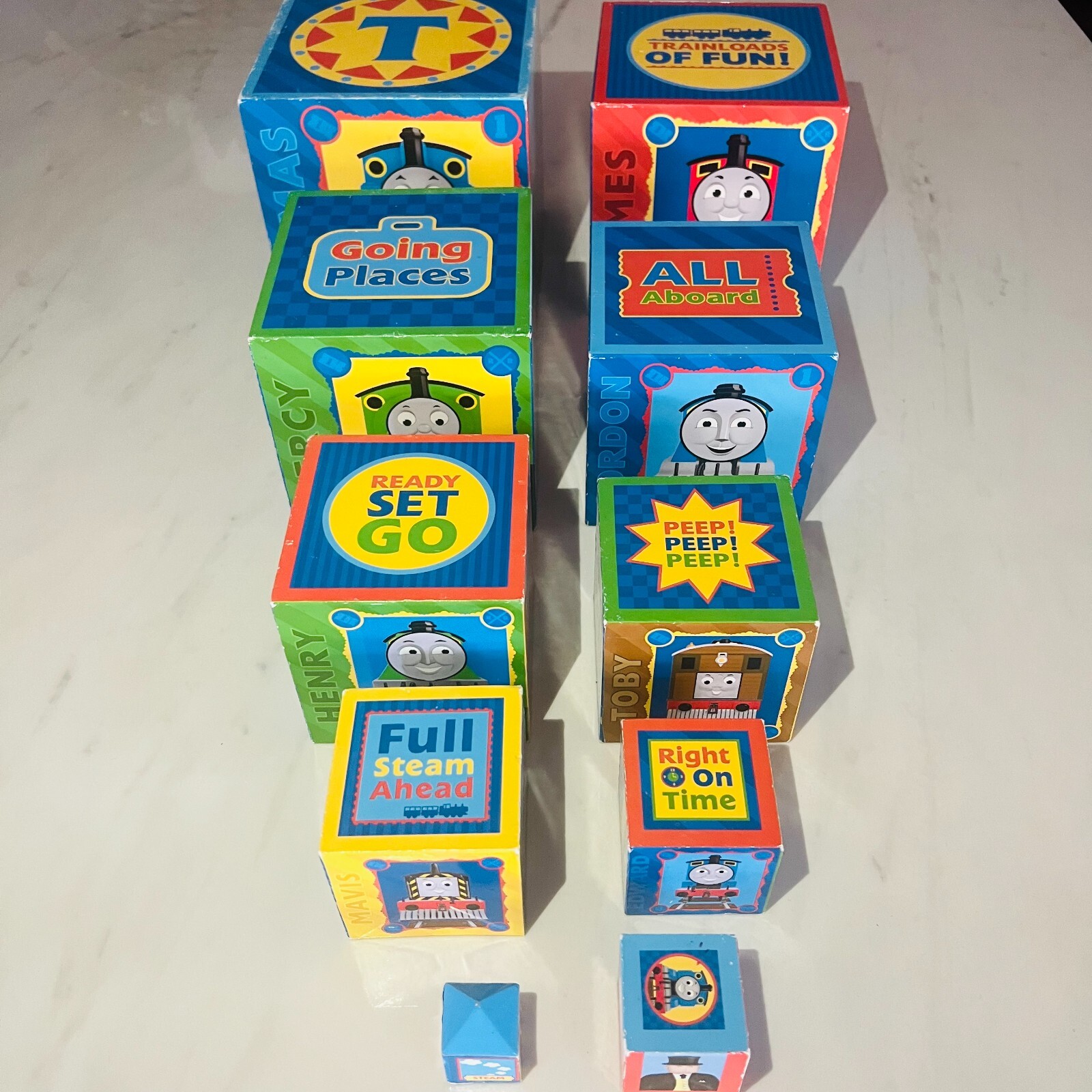 Thomas The Tank Engine – Nesting Stacking Blocks – Thomas & Friends – Rare 5&Prime;