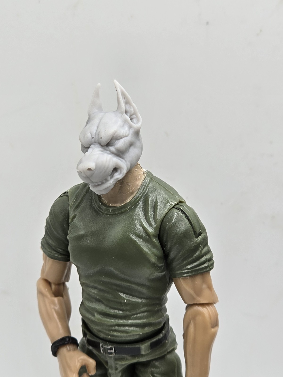 3d Printed K-NEIN DOG HEAD#2 1:18 3 3/4&Prime; GI Joe 25th Anniversary B121
