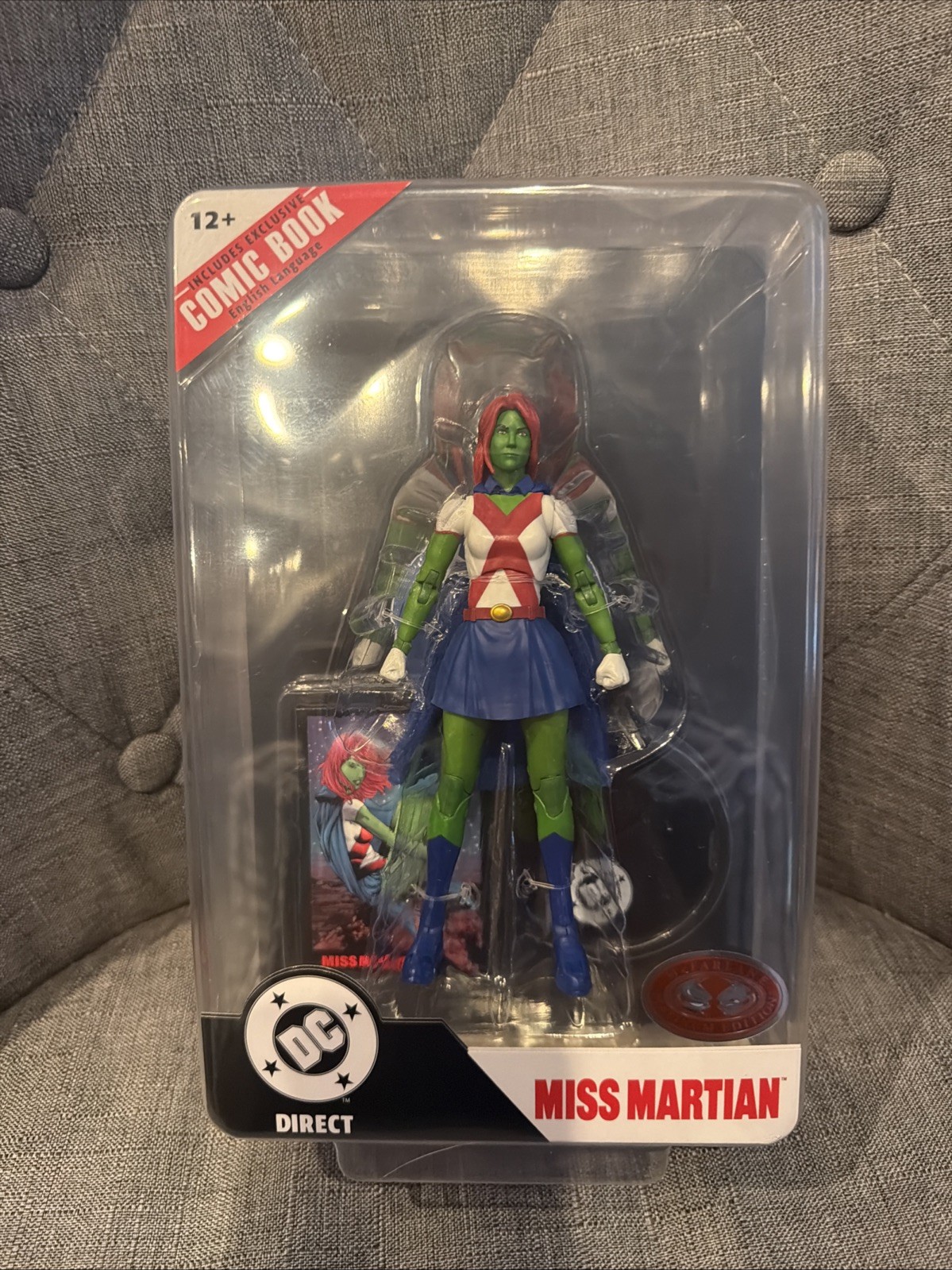 McFarlane Toys DC Direct CHASE Red Platinum Edition MISS MARTIAN Action Figure