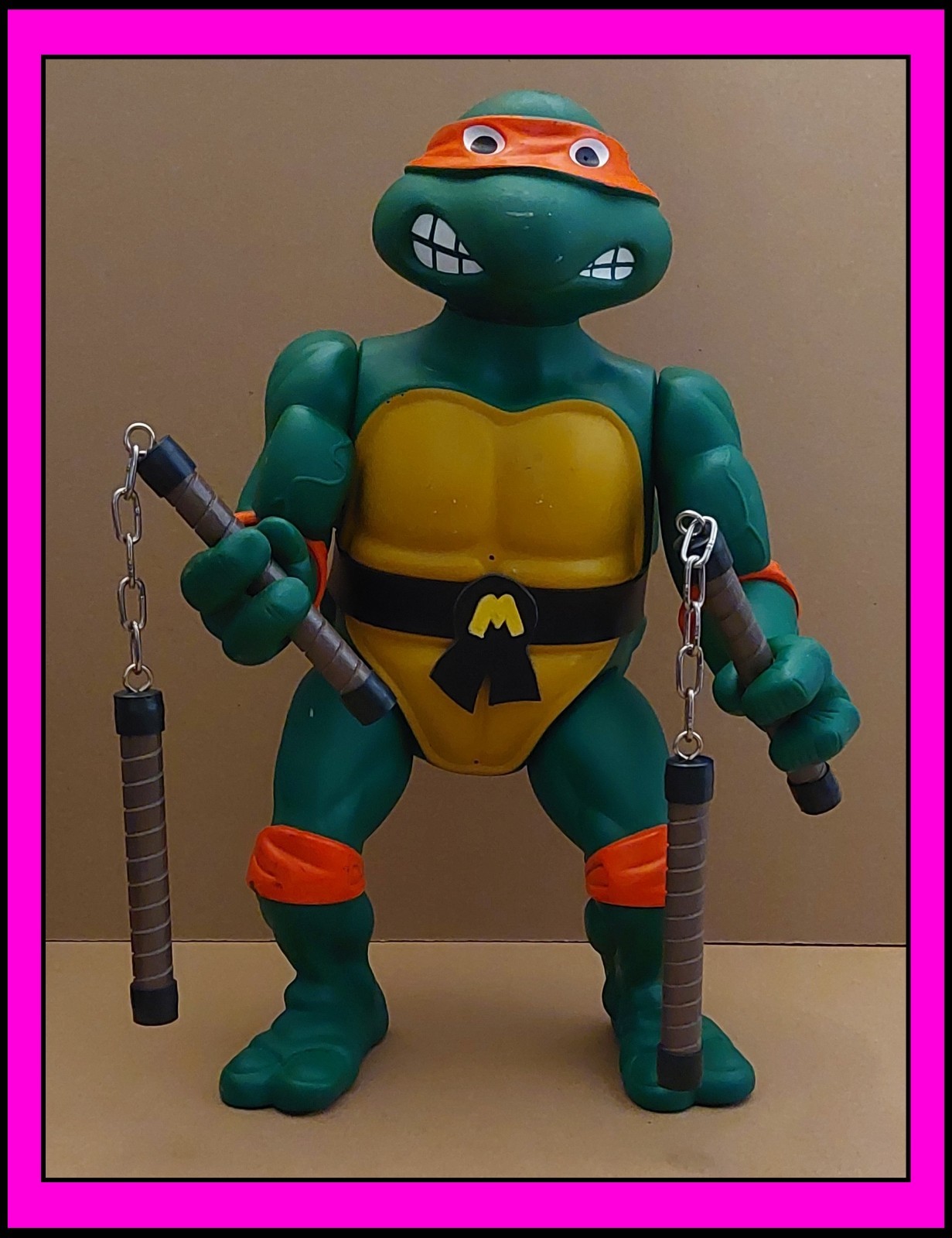 Vintage TMNT Giant Michaelangelo Figure 1989 – Teenage Mutant Ninja Turtles 13&Prime;