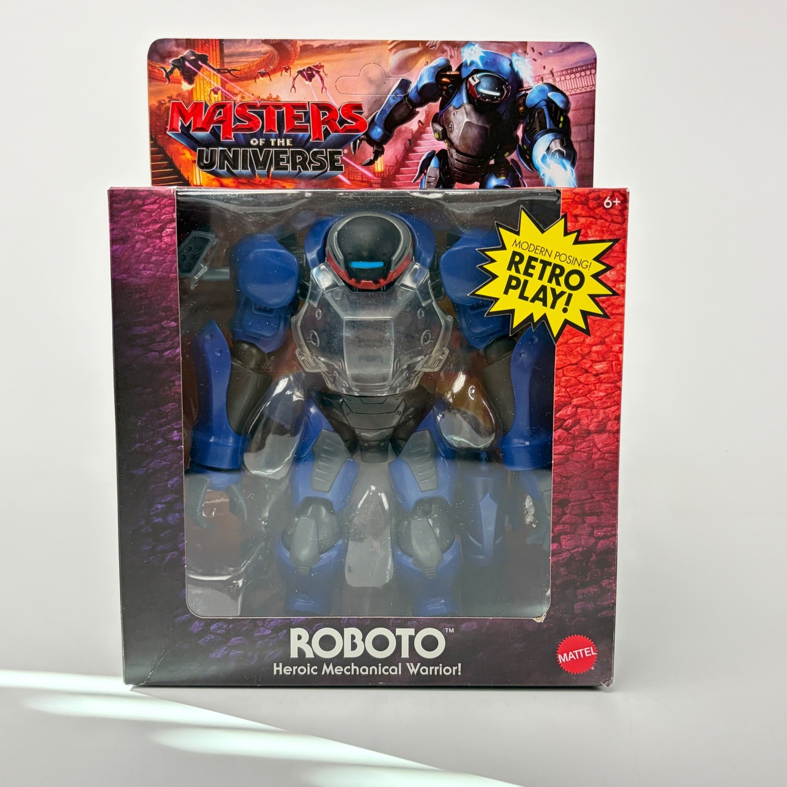 Mattel Masters of the Universe Roboto Heroic Mechanical Warrior Figure In Hand