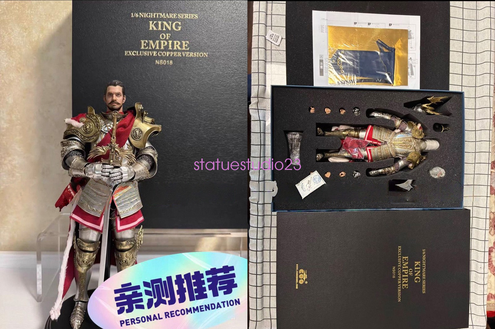 COOMODEL NS018 1/6 NIGHTMARE SERIES KING OF EMPIRE FIGURE EXCLUSIVE COPPER VER.
