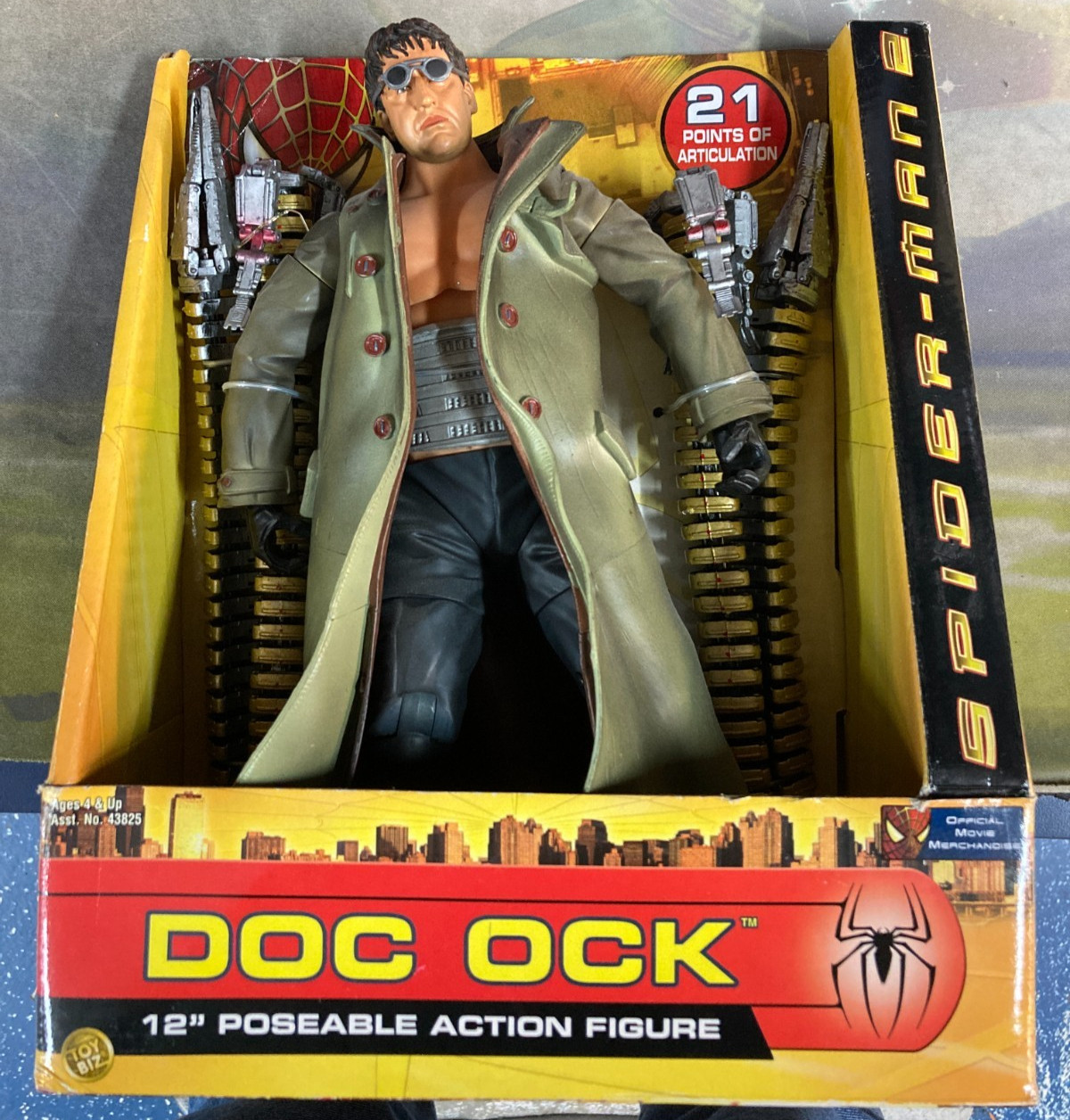 Spider-Man 2 Doc Ock 12&Prime; Poseable Action Figure 2004 ToyBiz