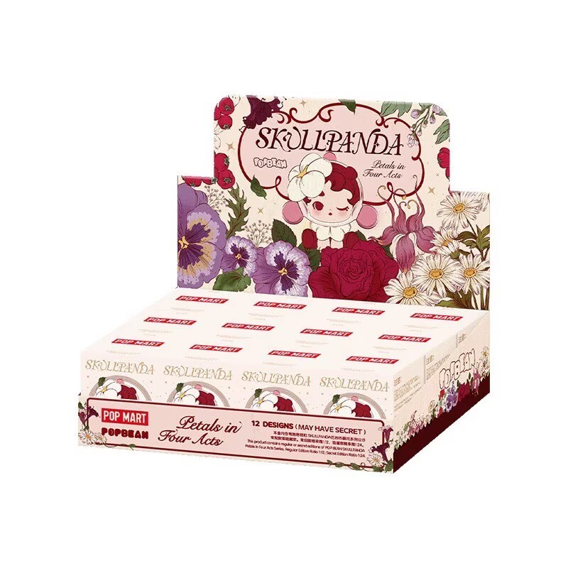 12pcs Pop Bean Skullpanda Petals In Four Acts Series A Set Of Blind Box