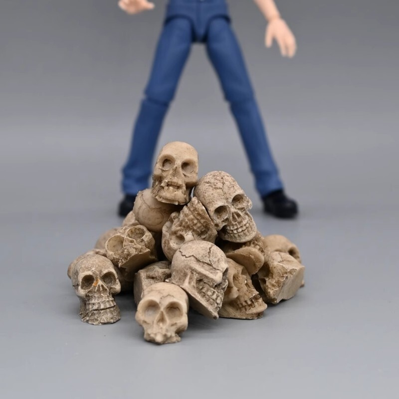 1/12 Scale Skull And Bones Scene Accessories Model For 6&Prime; Action Figure Body