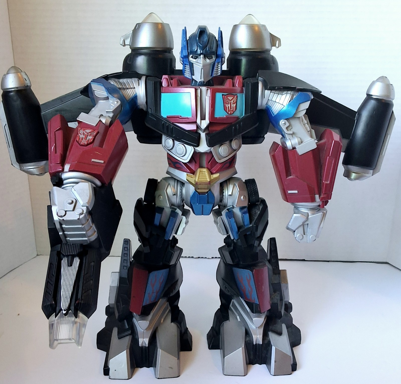 2008 Transformers Mega Power Bots OPTIMUS PRIME Hasbro 12&Prime; (Lights Up And Talks)