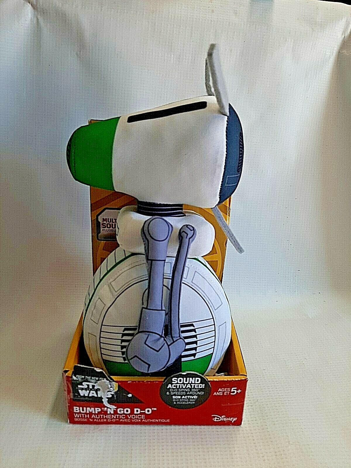 Star Wars Bump &lsquo;N Go D-O Plush 9 Inch NIB Toy Figure Ready to Roll & Make Sounds
