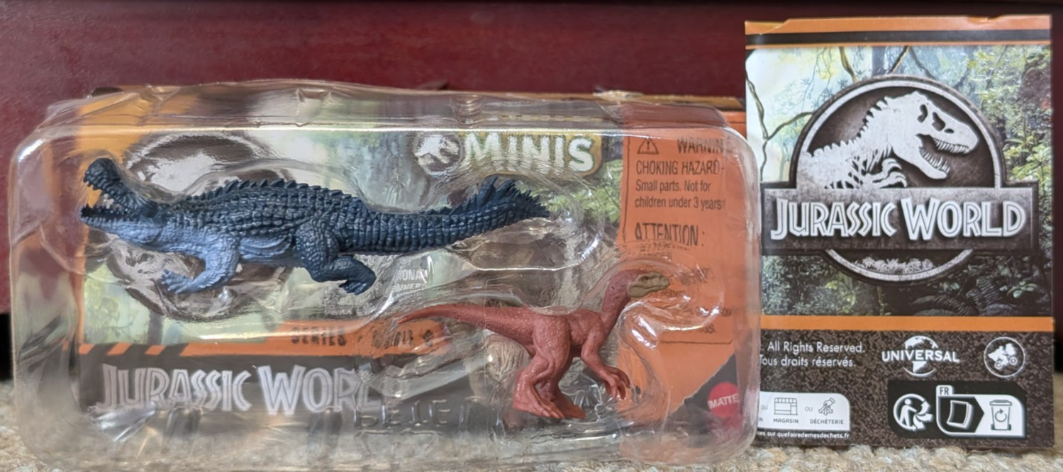Jurassic World Rebirth (2026) Purussaurus Beipiaosaurus Mattel Minis Figure NEW
