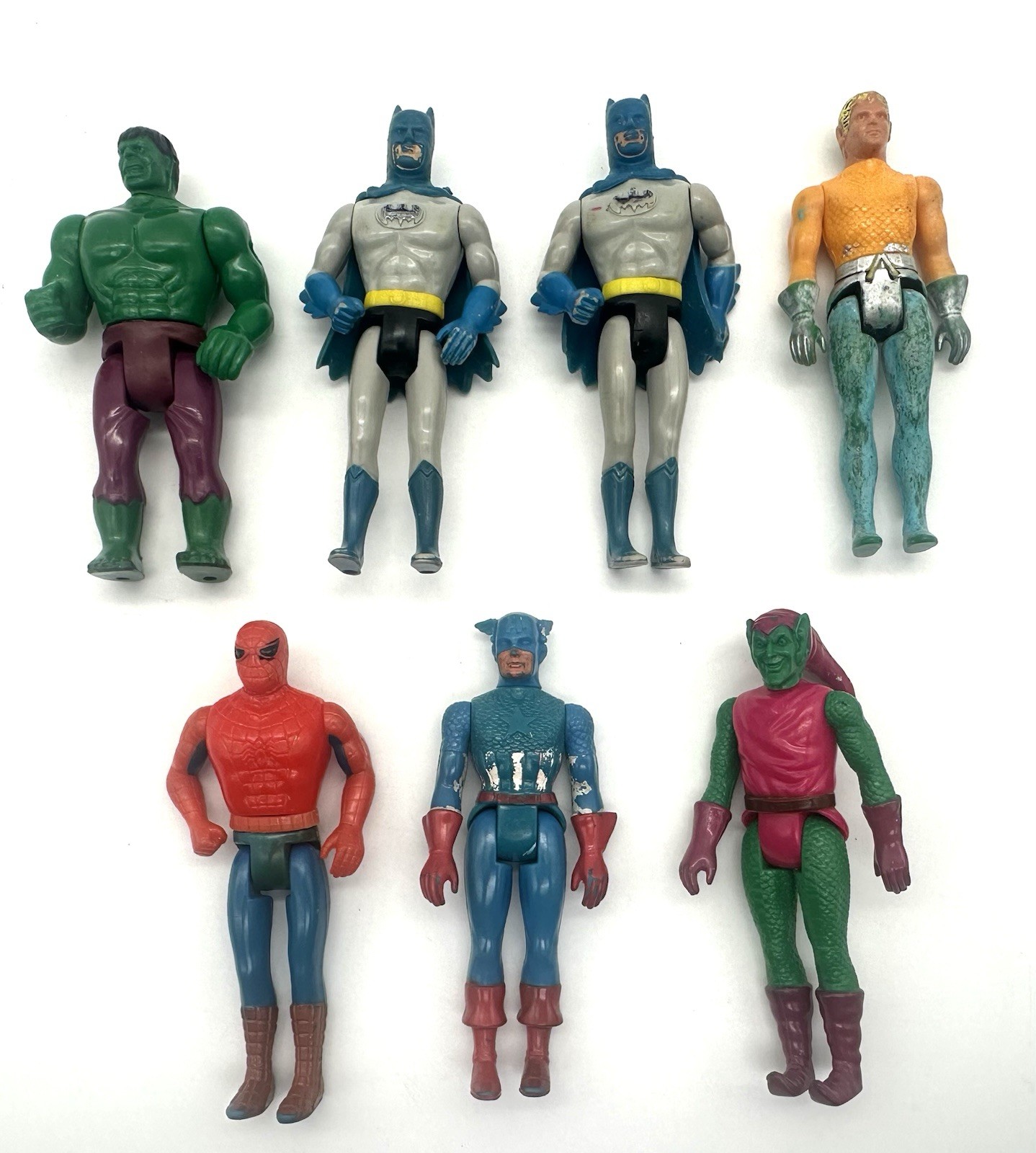Mego Pocket Super Heroes Lot – Batman Spiderman Hulk Cap America + More 1970’s