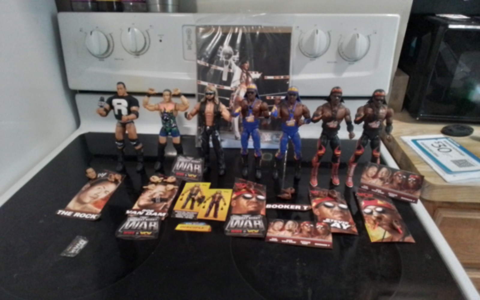 7 WWE Mattel Monday Night Wars figures Series #3 Complete with Chases & BAF!!