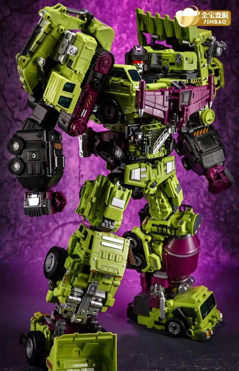 Original Box-Jinbao Oversized Devastator Gravity Builder With UPGRADE KIT 1.0