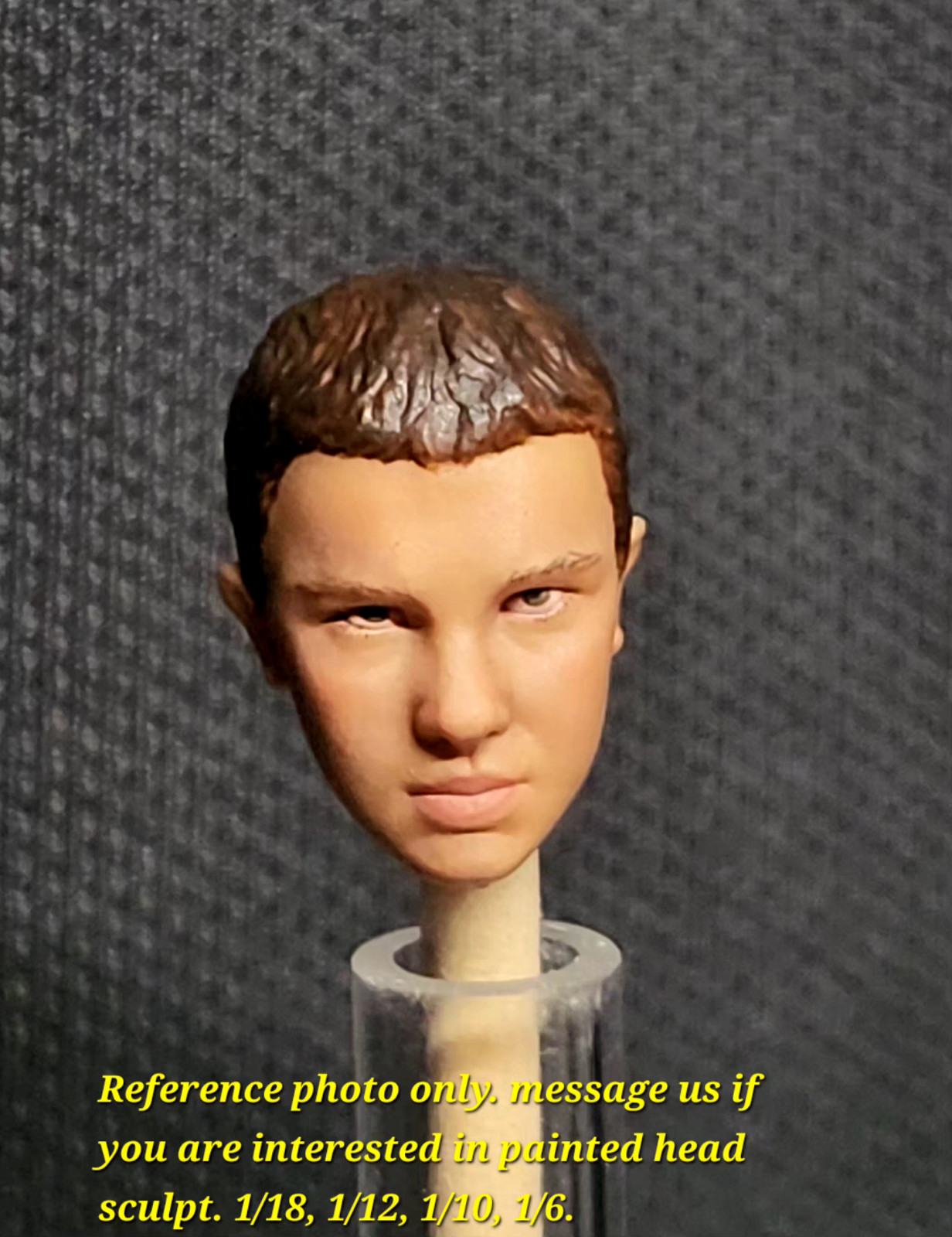 STRANGER THINGS Eleven (Jane Hopper) Custom Head Sculpt 1/18 1/12 1/10 1/6