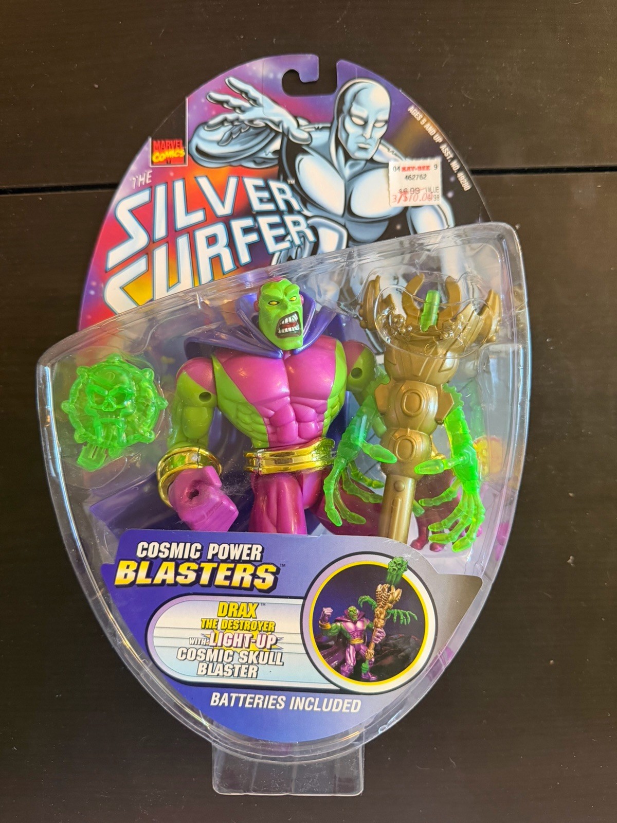 1997 ToyBiz Silver Surfer Cosmic Power Blasters Set Complete Thanos Raze Drax