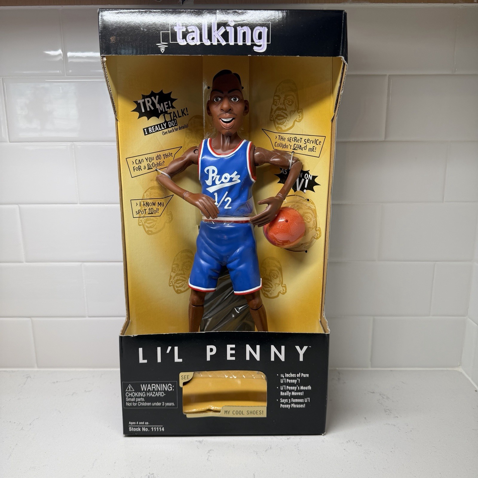 Vintage Talking Li’l Penny Doll Figure 14” In Box Tyco 1997 NBA Basketball NIB