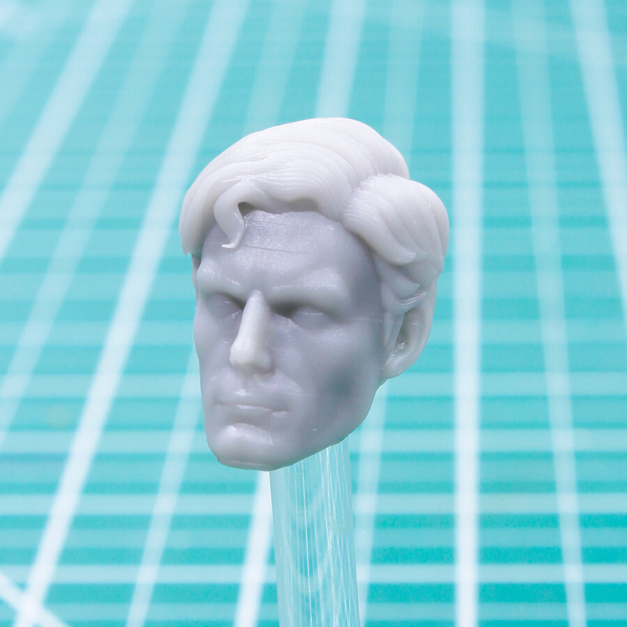 Custom Resin Christopher head cast 7 in. scale 1:10 Superman McFarlane