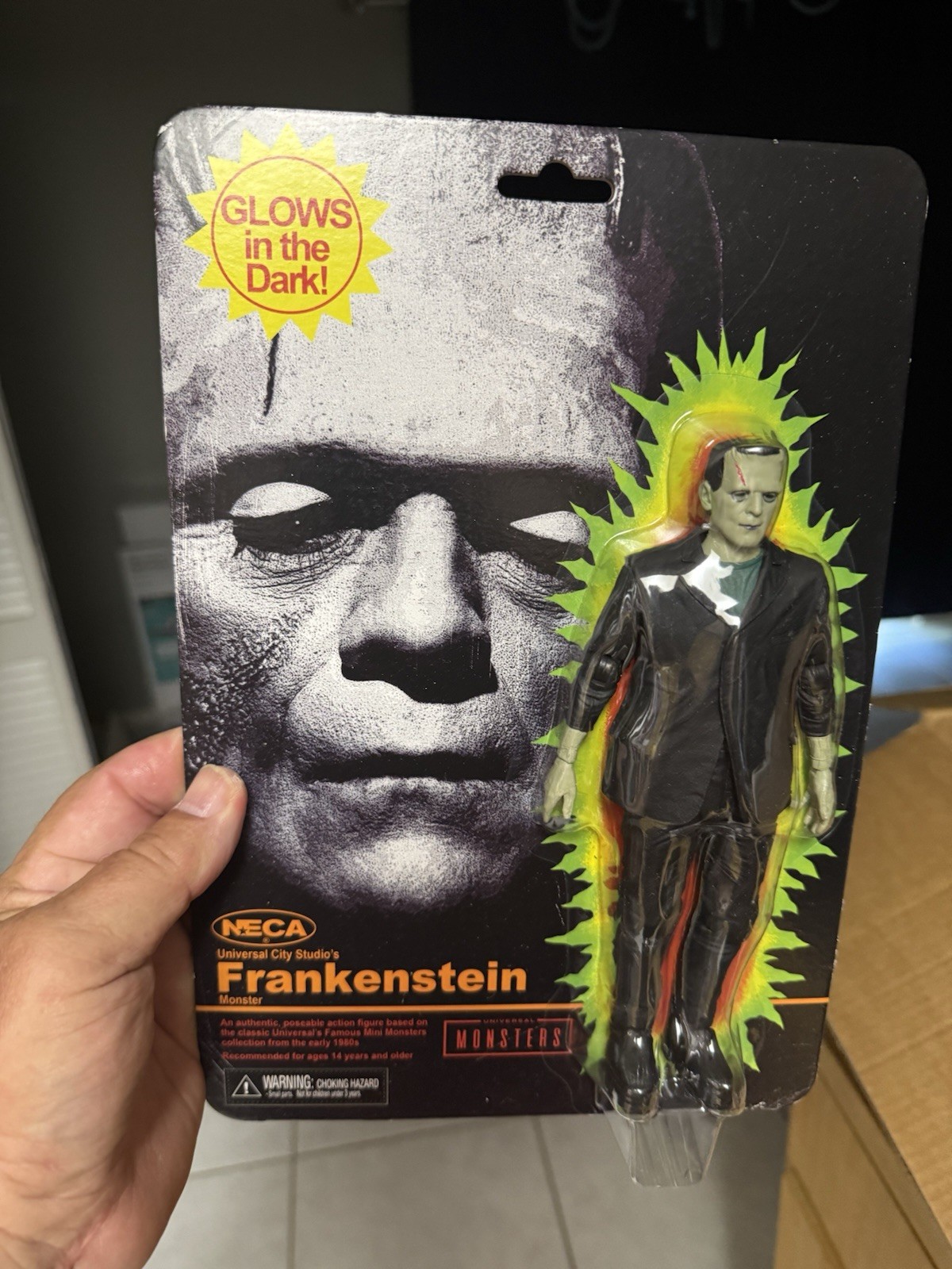 NECA Frankenstein Action Figure 2022 Glow In The Dark, Universal Monsters, New!