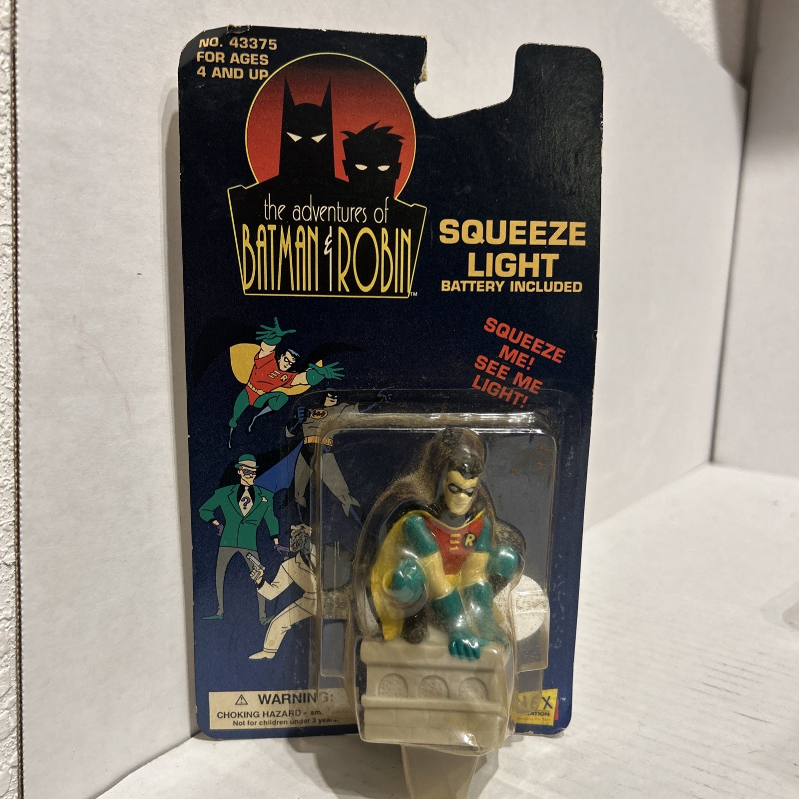 Robin Squeeze Light 1994 Janex – The Adventures of Batman and Robin Sealed