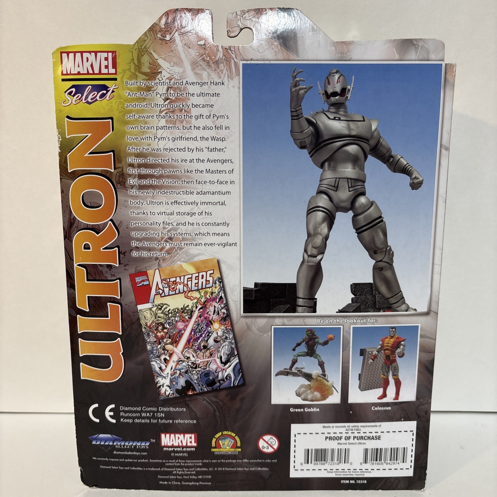 Marvel Select Ultron 2014 Diamond Select Avengers Age of Ultron Figure NIB