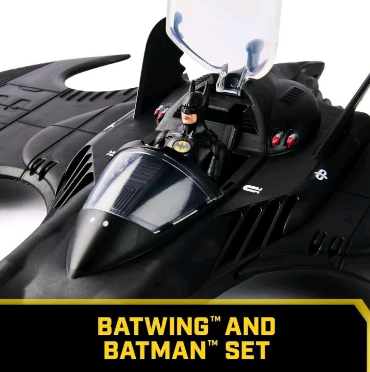 Spin Master DC Batman Returns 4&Prime; Figure & Batwing 85 Years Keaton Limited Editio