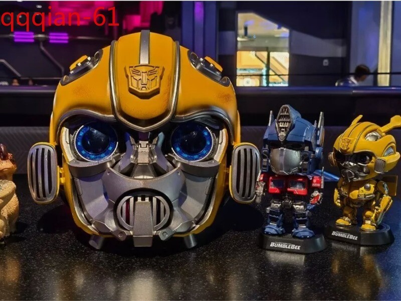 IN US Touch/Remote/Voice Control 1:1 Wearable Bumblebee Helmet/Holiday Toy Gift