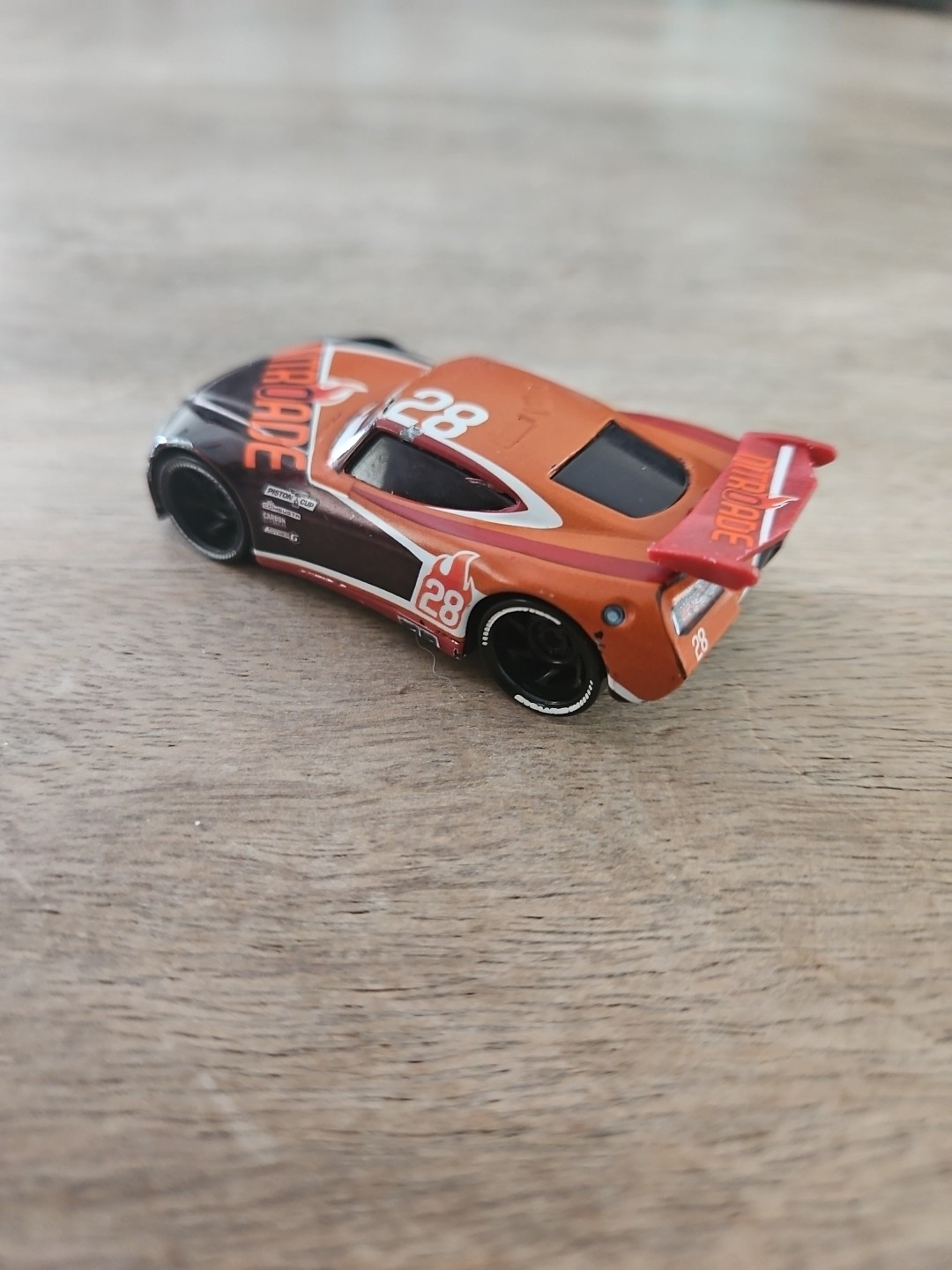Disney Pixar Movie Cars Diecast Toy Vehicle Piston Cup Race #28 NitroAde loose